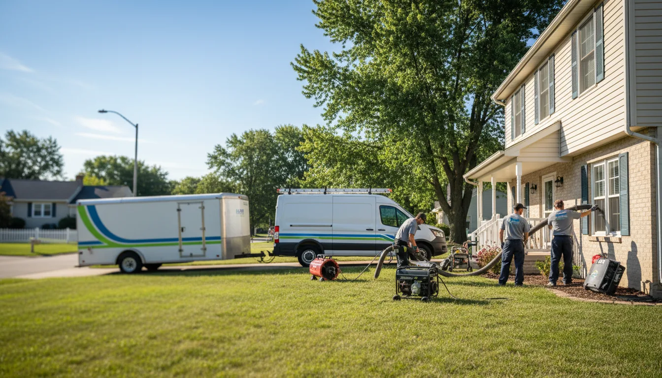 Flooded Basement Restoration And Cleanup With Repair in Holmesville, OH near me